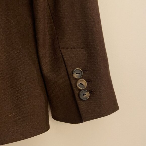 Vince Double-Breasted Blazer in Hickory, Size 6, Excellent Condition - Picture 10 of 12